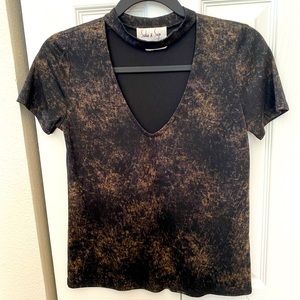 Sadie & Sage Acid Wash Top